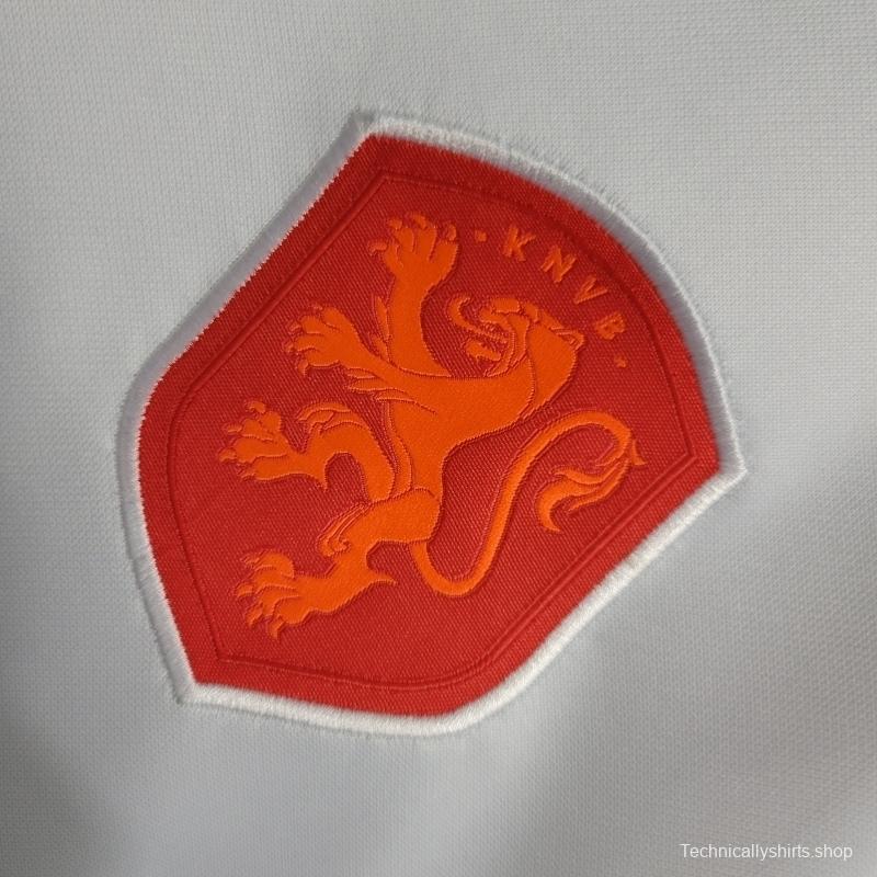 2022 Women's Netherlands Away Soccer Jersey