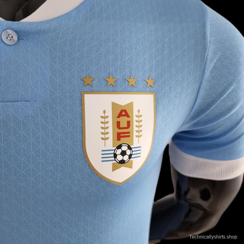 Player Version 2022 Uruguay Home Soccer Jersey