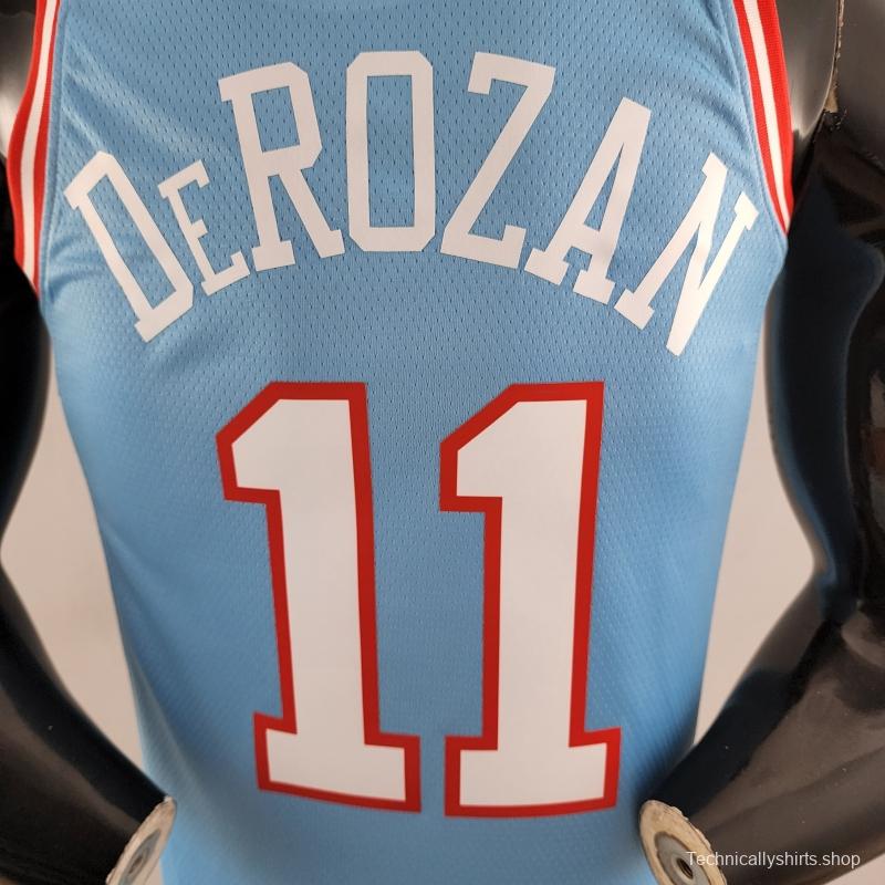 Chicago Bulls DeROZAN #11 Blue NBA Jersey