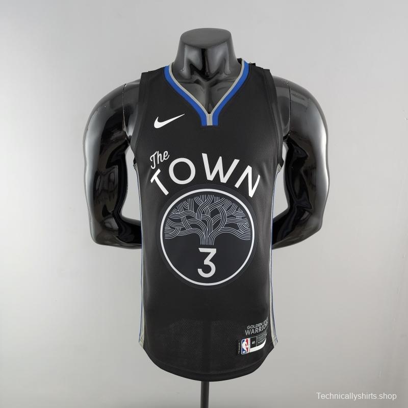 2020 POOLE#3 Warriors City Edition Black &amp; Grey NBA Jersey