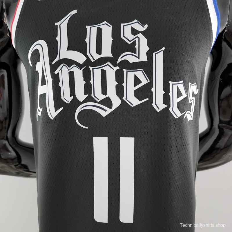 WALL#11 Los Angeles Clippers Black NBA Jersey