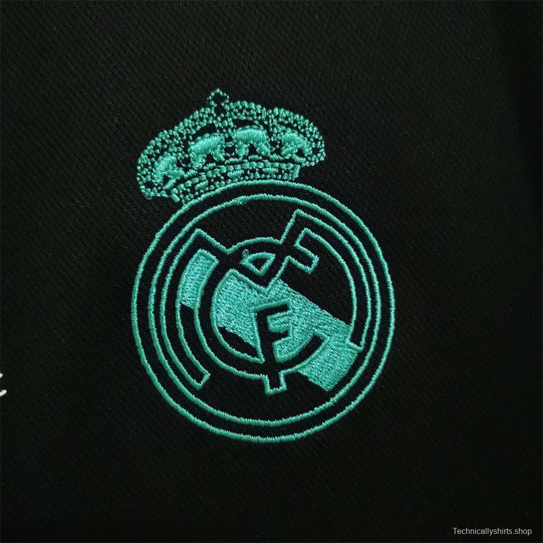 Retro 17/18 Real Madrid Away Soccer Jersey With Full Patch