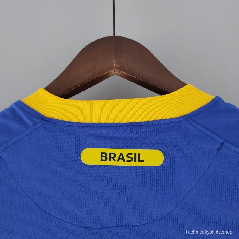 Retro 2010 Brazil Away Soccer Jersey