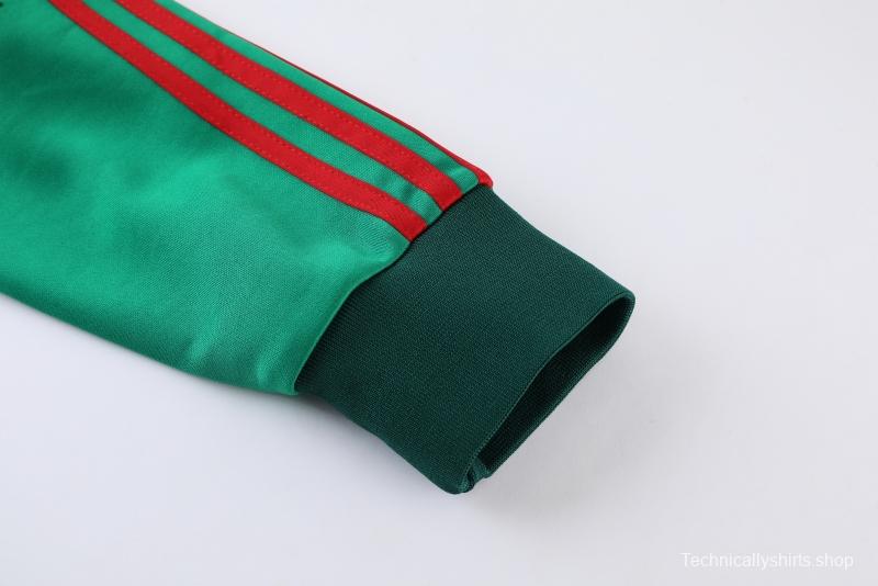 2022 Mexico Green Full Zipper Tracksuit