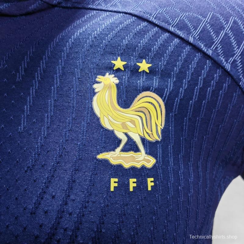 Player Version 2022 France Home Soccer Jersey