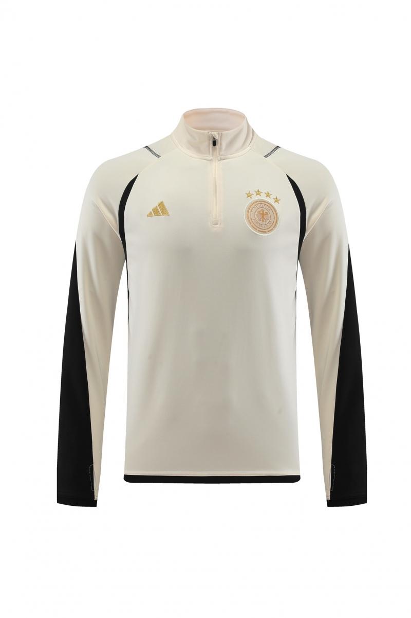 2022 Germany Khaki Half Zipper Tracksuit