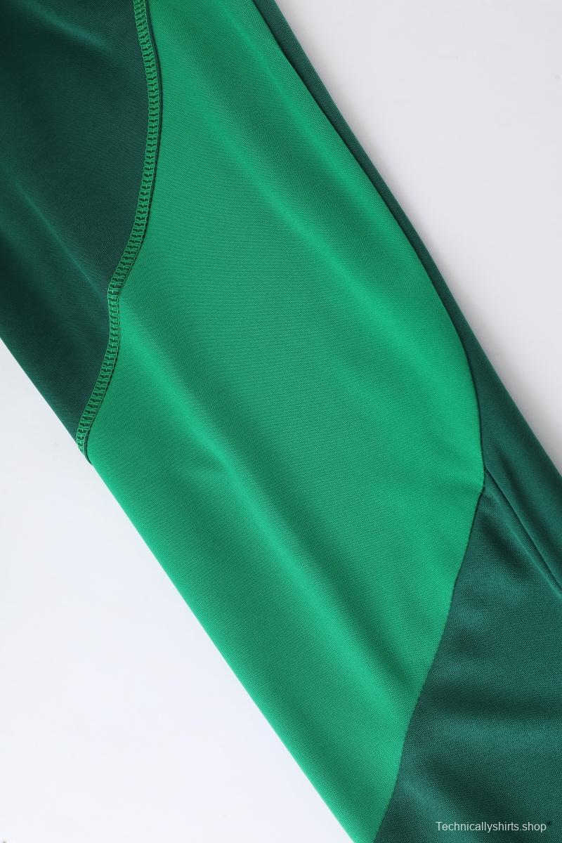 2022 Mexico White/Green Full Zipper Tracksuit