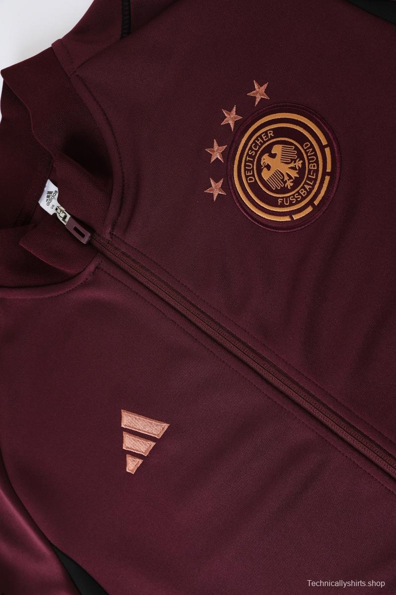 2022 Germany Wine Full Zipper Tracksuit