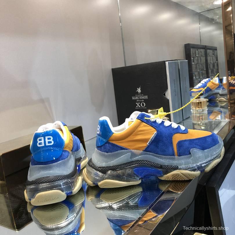 Men/Women Balenciaga Triple S 2.0 Sneaker Blue/Orange