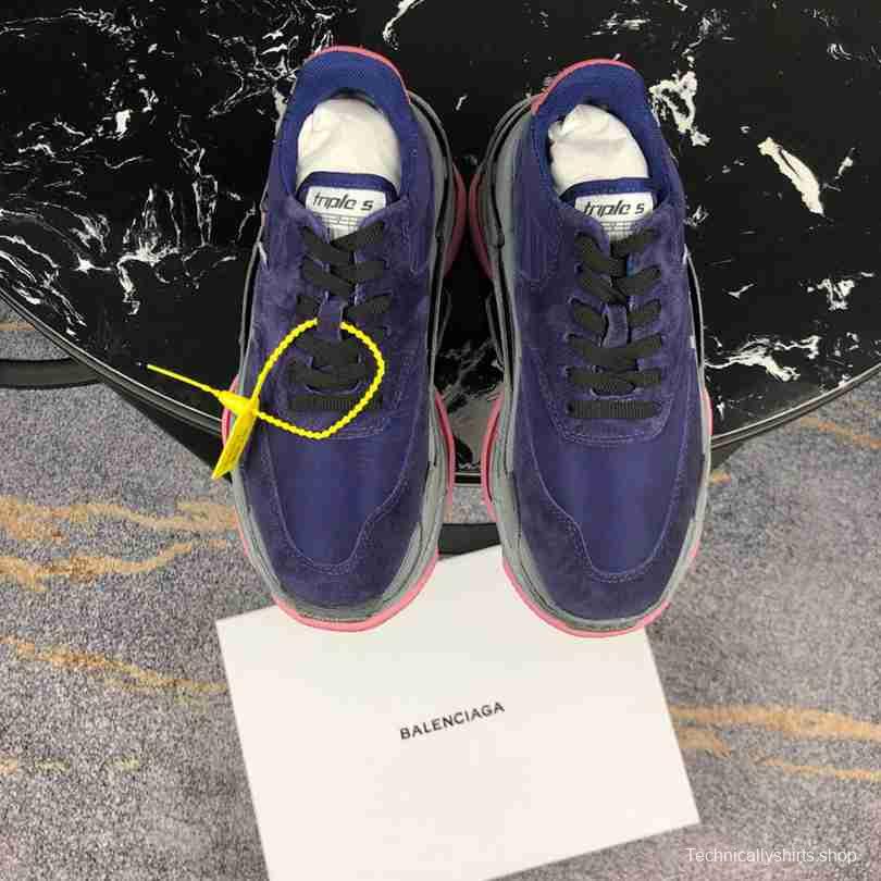 Men Balenciaga Triple-S 2 Sneaker Purple