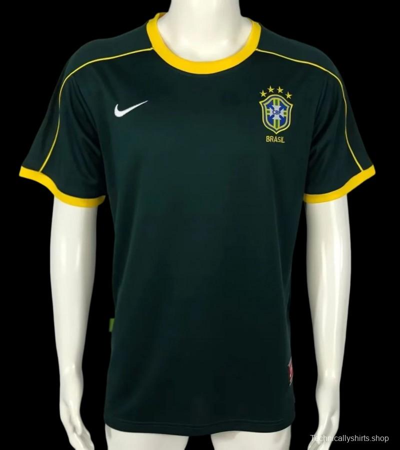 Retro 1998 Brazil Green Goalkeeper Jersey