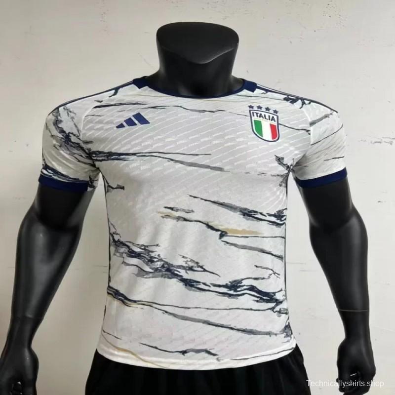 Player Version 2023 Italy Away White Jersey