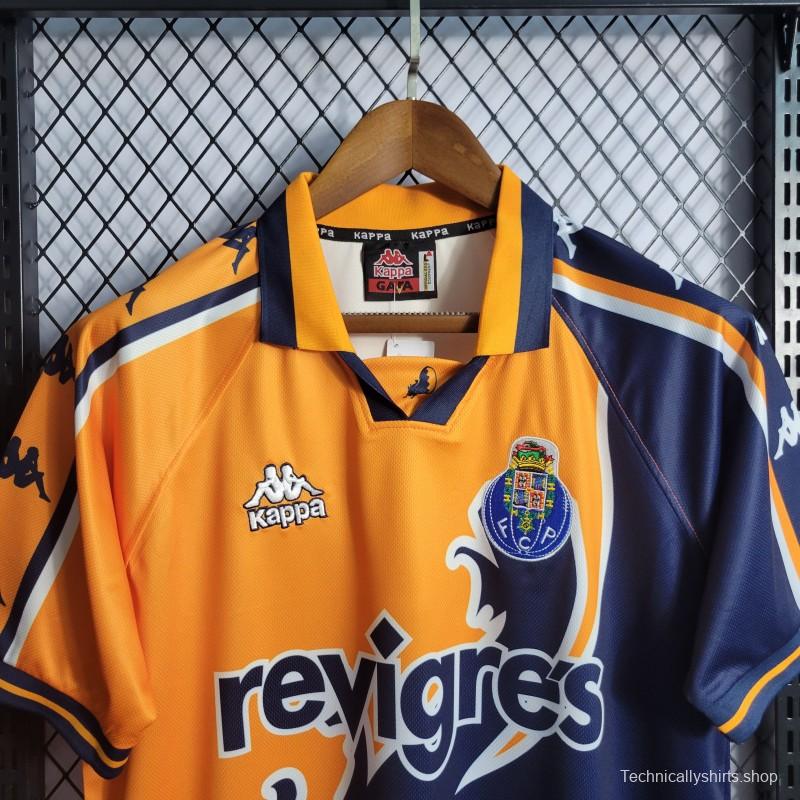 Retro 97-99 Porto Away Yellow Jersey