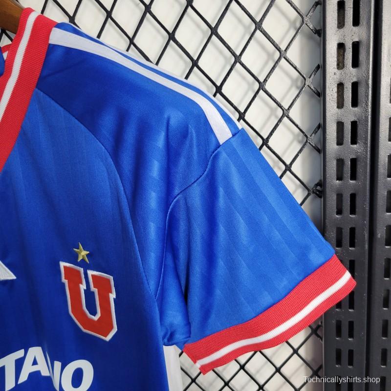 23-24 Kids Universidad De Chile Home  Jersey Size 16-28