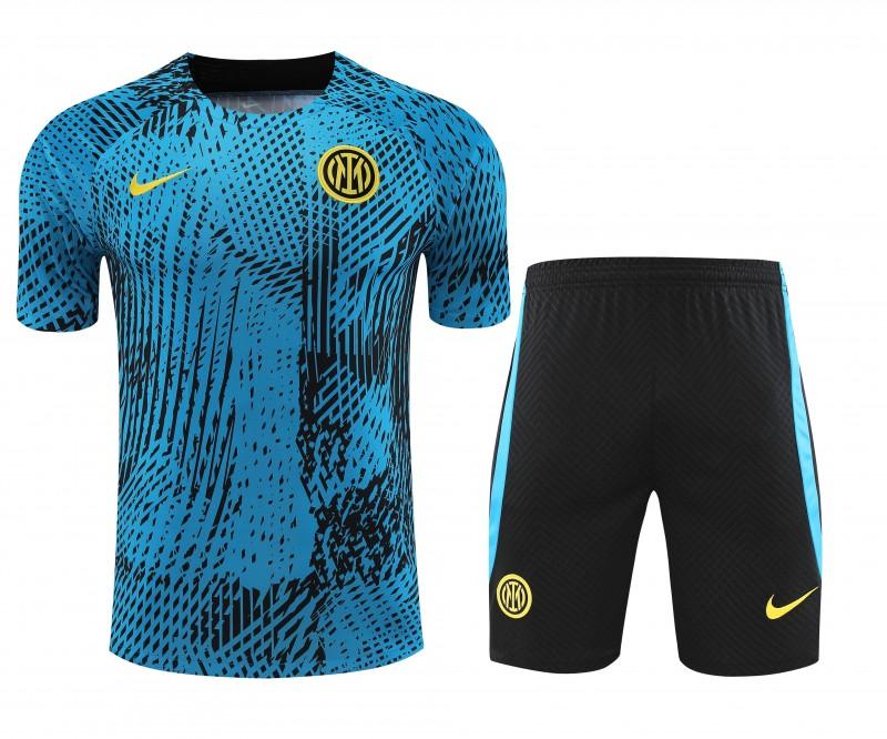 23-24 Inter Milan Blue Short Sleeve+Shorts