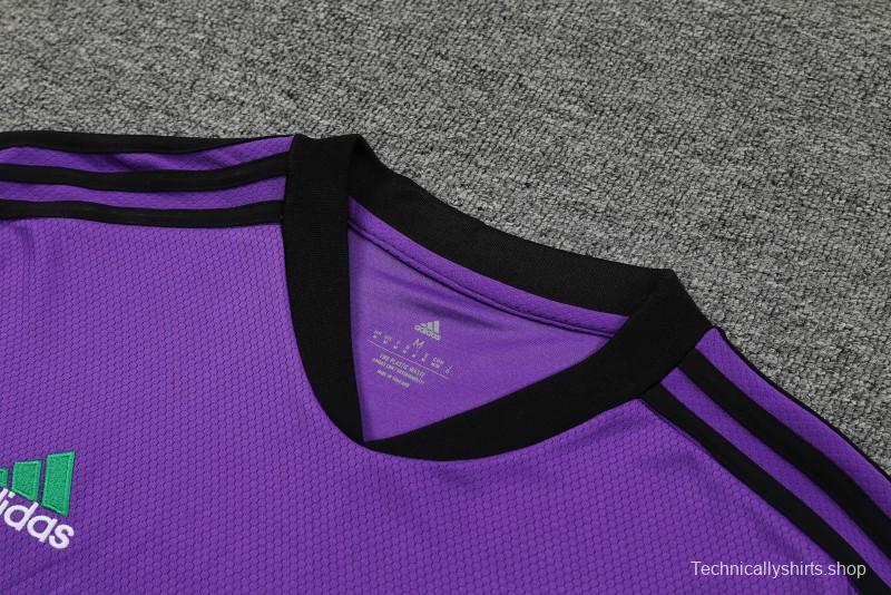 23-24 Real Madrid Purple Short Sleeve+Shorts