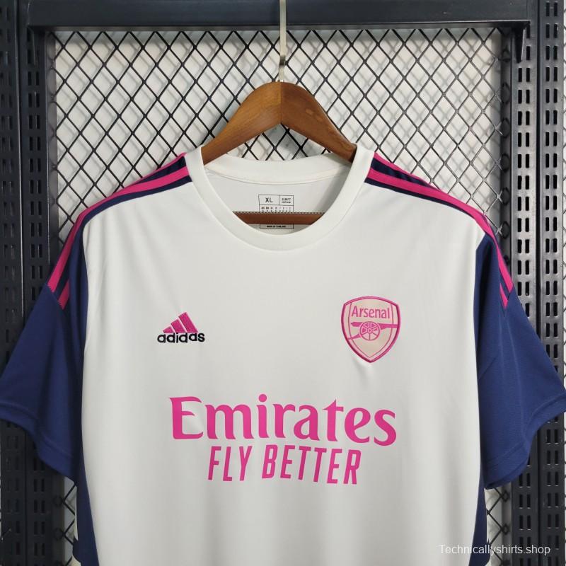 23-24 Arsenal Training White Jersey