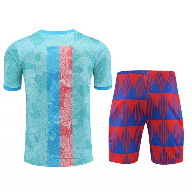 23-24  Barcelona Sky Blue Short Sleeve Jersey+Shorts