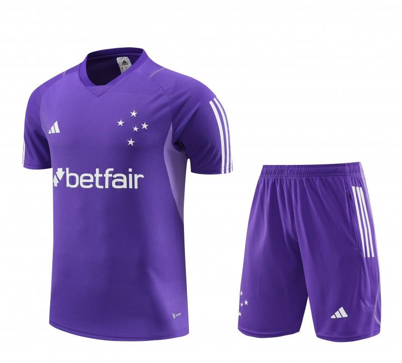 23/24 Cruzeiro Purple Short Sleeve Jersey+Shorts