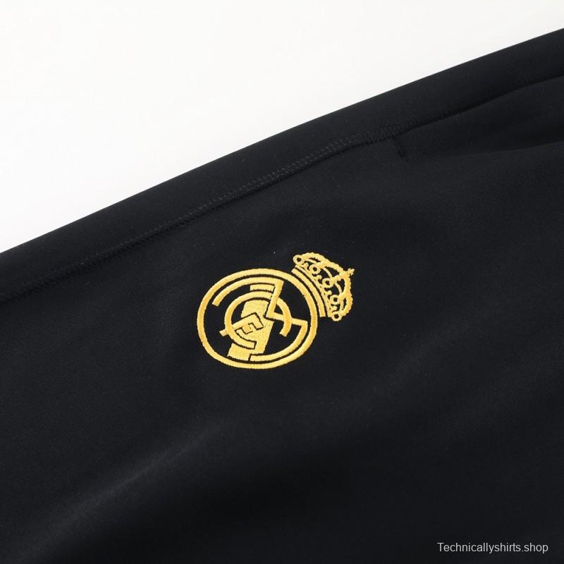 23/24 Real Madrid Grey/Black Full Zipper Jacket+Pants