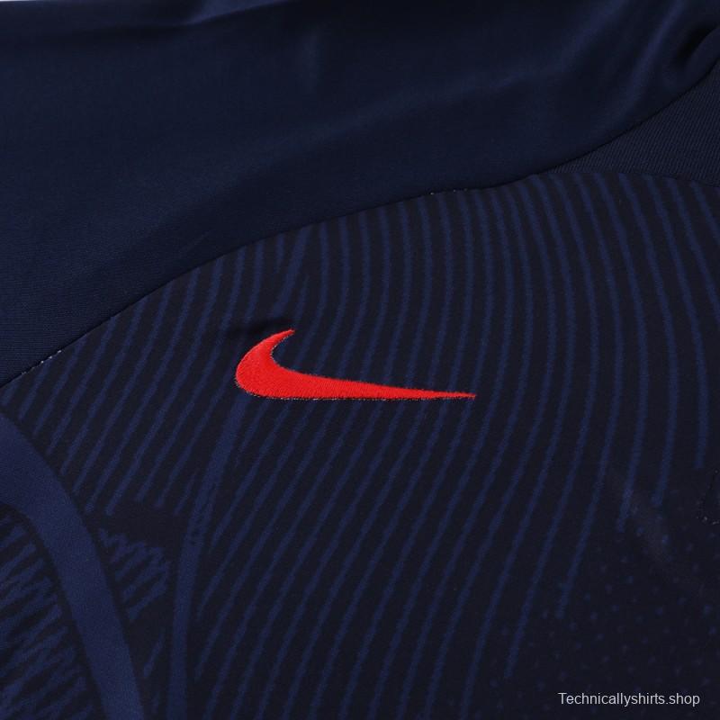 2024 Nike Navy Half Zipper Jacket+Pants