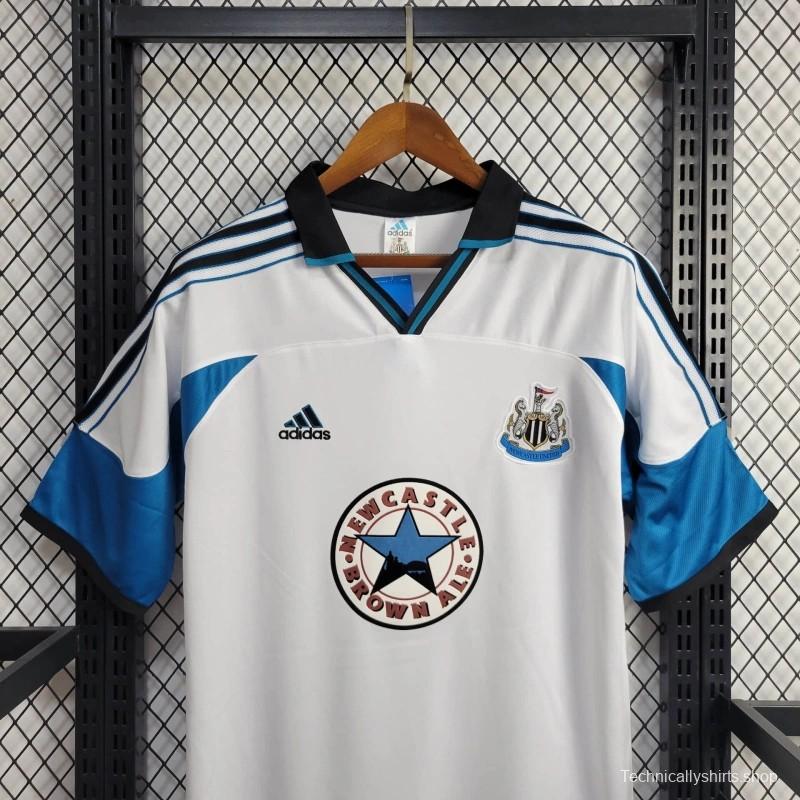 Retro 99/00 Newcastle United Away White Jersye