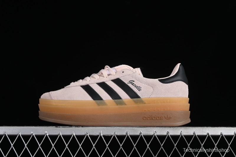 Adidas Originals Gazelle Bold IE0429 Low-Top Sneakers with Thick Sole for Casual Wear, Slip-Resistant and Durable