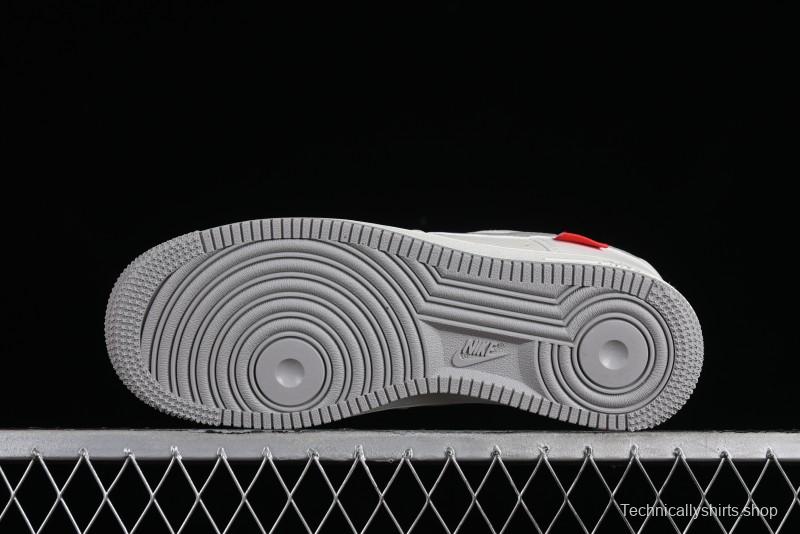 Supreme x Nike Air Force 1 '07 Low Beige Grey Casual Skate Shoes - HD1968-018