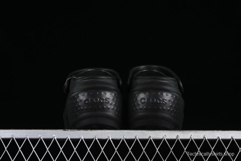 Crocs Classic Clog Retro Beach Sandals with Adjustable Heel Strap and Thick Sole - B.D4