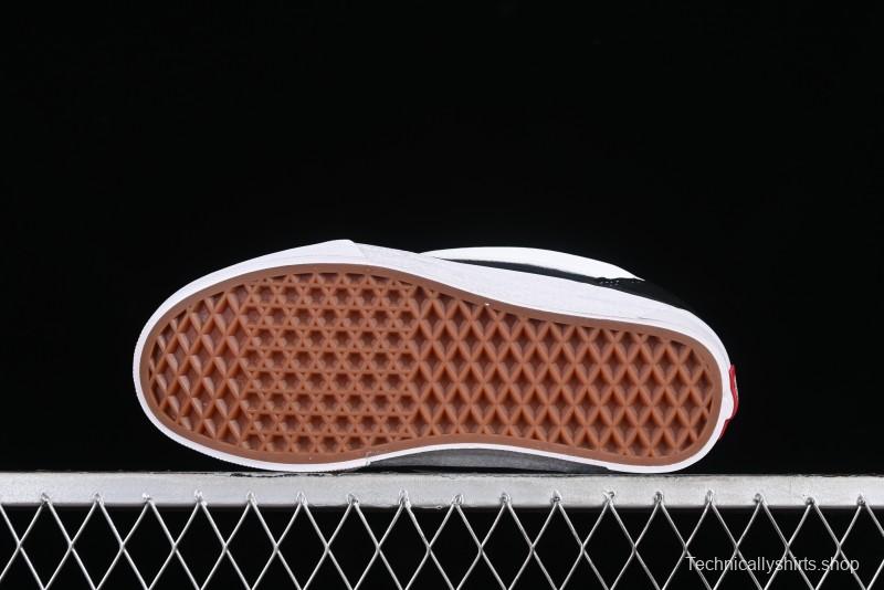 Vans Classics Knu Skool Patchwork Letter Lace-Up Chunky Tongue Platform Sneakers - VN0009QCBLK