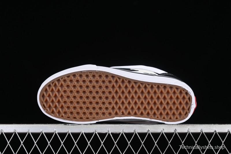 Vans Classics Knu Skool Cow Print Chunky Tongue Skate Shoes - VN0009QCB9P