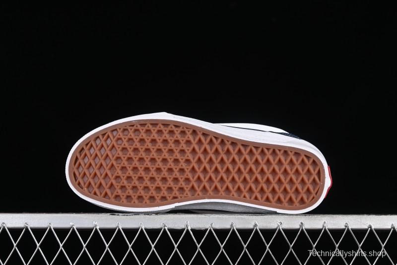 Vans Classics Knu Skool Patchwork Letter Lace-Up Chunky Tongue Platform Sneakers - VN0009QCBLK