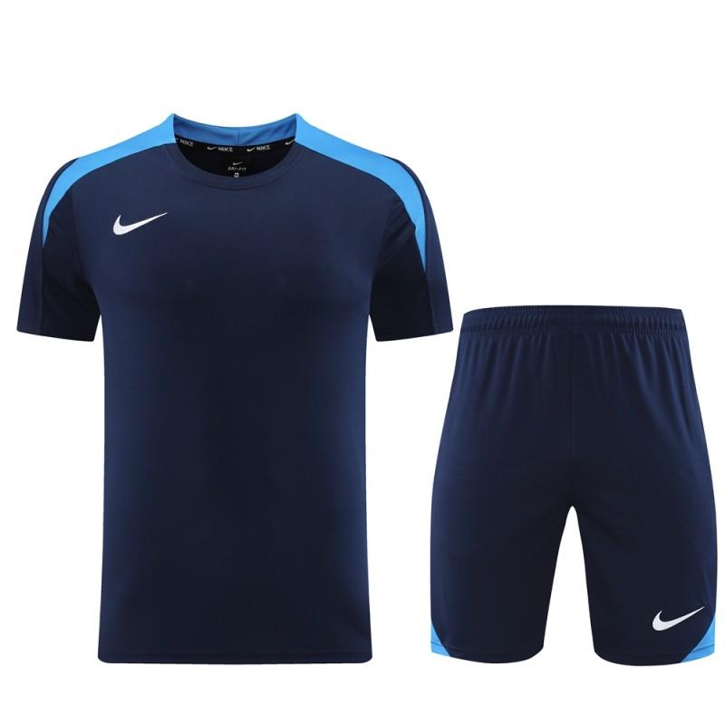 24/25 Nike Navy/Blue Short Sleeve Jersey+Shorts