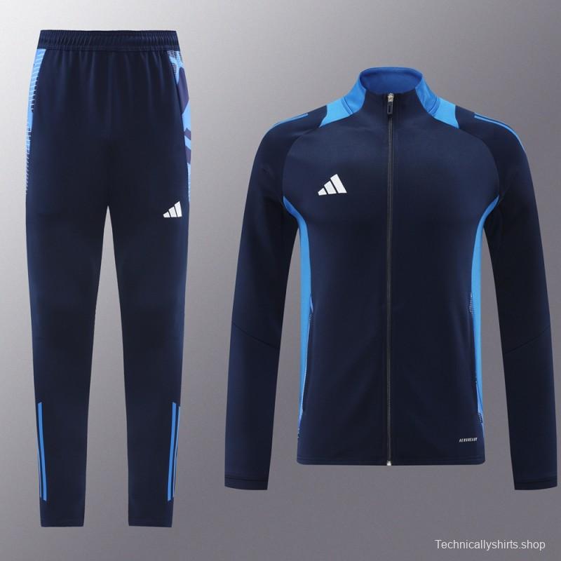 24/25 Adidas Navy/Blue Full Zipper Jacket +Long Pants