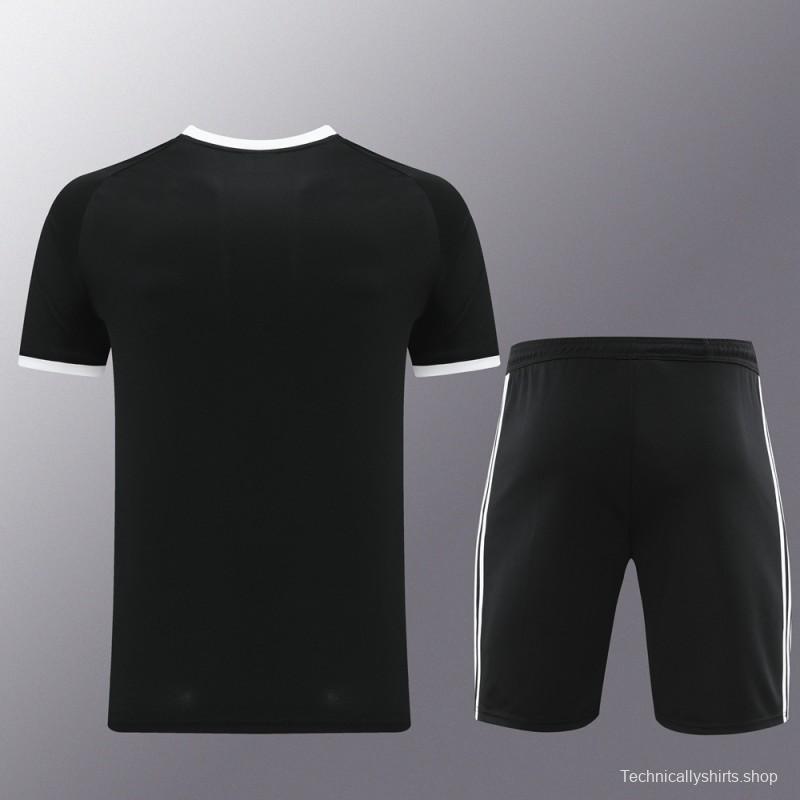 24/25 Adidas Original Black Short Sleeve Jersey+Shorts