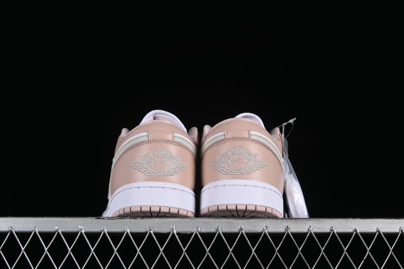 Nike Air Jordan 1 Low AJ1 White Pink Low-Top Casual Sneakers - DC0774-120