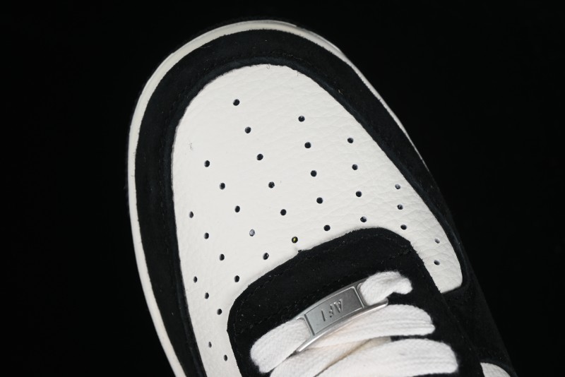 Nike Air Force 1 '07 Low LV Collaboration - Beige Black Pigskin Casual Sneakers - HD1968-010