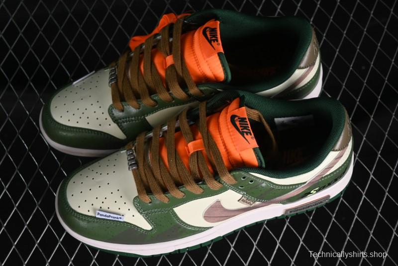 Nike Dunk Low Panda Prank Street Racing Lightyear Distressed SB Strap Low-Top Casual Sneakers - DD1391-300