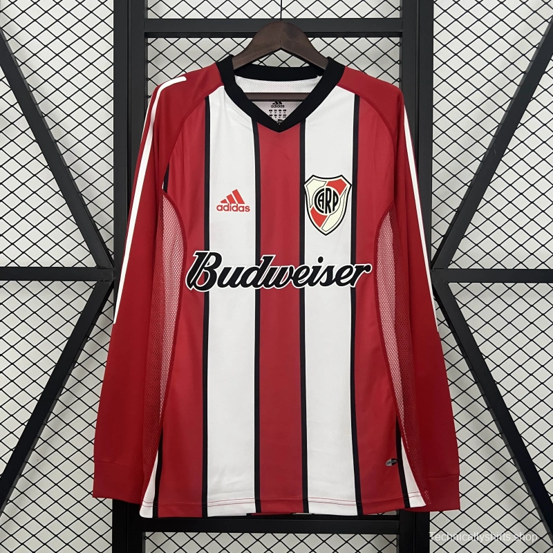 03/04 Retro River Plate Home Long Sleeve Jersey