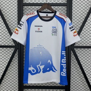2025 F1 Formula RedBULL White/Blue T-Shirt