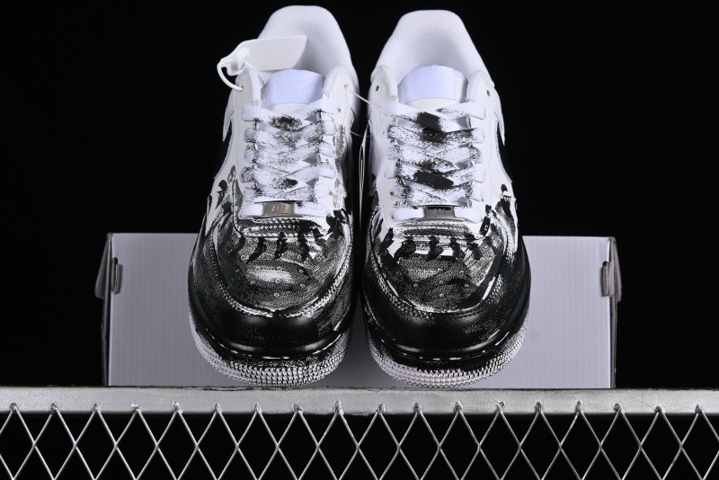 Nike Air Force 1 '07 Low Custom Hand-Painted 2D Industrial Scene Casual Sneakers - 315122-311