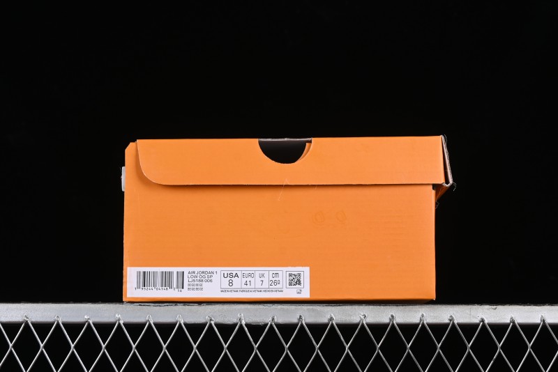 Nike Travis Scott x Fragment Design x Jordan Air Jordan 1 Low OG SP AJ1 LV Beige Brown Print Casual Sneakers - LJ5188-006