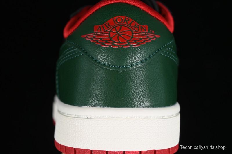 Nike Air Jordan 1 Low AJ1 Black Green Casual Sneakers - CZ0775-036