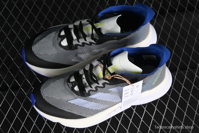 Adidas Adizero Boston 12 M Running Shoes Lightweight Breathable Low-Top with ENERGYROD Carbon Plate - IE8494