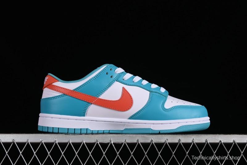 Nike SB Dunk Low Casual Skate Shoes in White Green Orange - DV0833-102