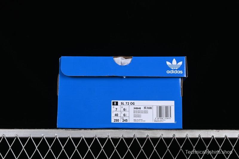 Adidas Originals SL 72 Retro Running Shoes with Ecotex Tongue and EVA Midsole - JH8648