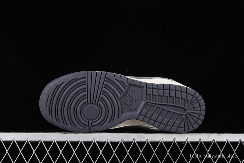 Nike SB Dunk Low Lightning Collaboration - Off White Navy Blue Small Blue Swoosh Anniversary High-End Custom Low-Top Casual Sneakers - XD1688-032