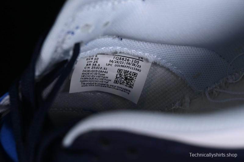 Nike SB Dunk Low Casual Skate Shoes in Black, White, and Blue - FQ8826-100