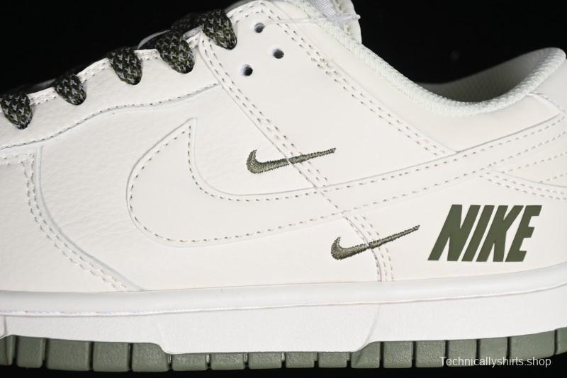 Nike SB Dunk Low Collaboration Triple Swoosh Military Green Colorway Low-Top Casual Skateboarding Shoes - NK5639-323