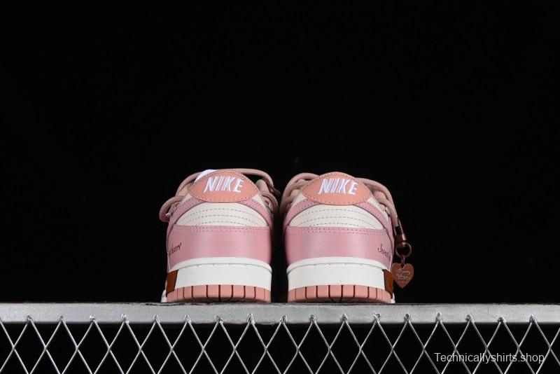 Nike Dunk Low ESS Custom Edition Rose Pink Retro Sweetheart Low-Top Casual Sneakers - DD1503-118